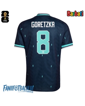 Germania Leon Goretzka #8 Tricou Fotbal Replică Mondial 2026 Barbati Deplasare Germania Leon Goretzka #8 Tricou Fotbal Replică Mondial 2026 Barbati Deplasare